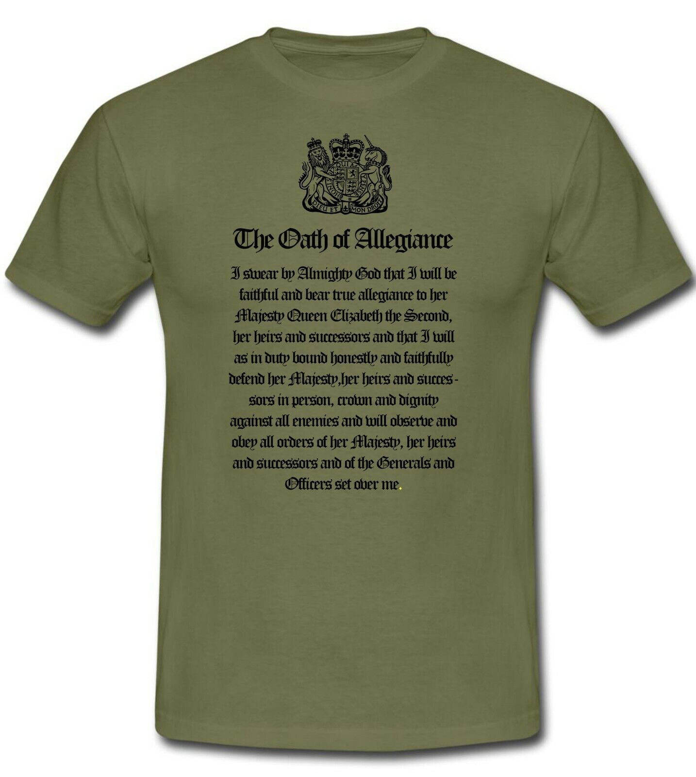 Military, T-Shirt, British Army, Germany,BAOR,Oath Of Allegiance