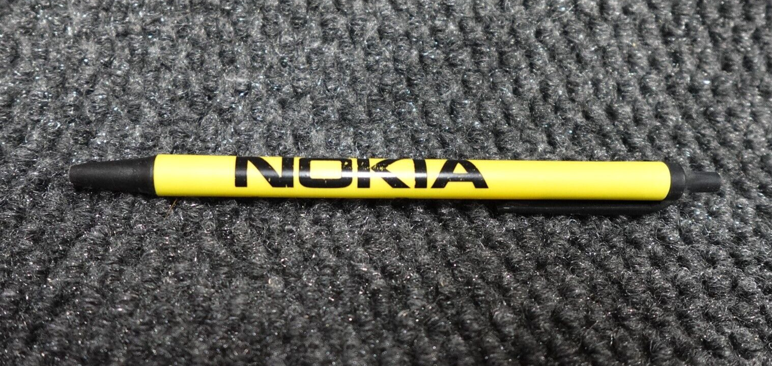 Vintage Nokia Cell Phone Ballpoint Pen Advertising By Bic