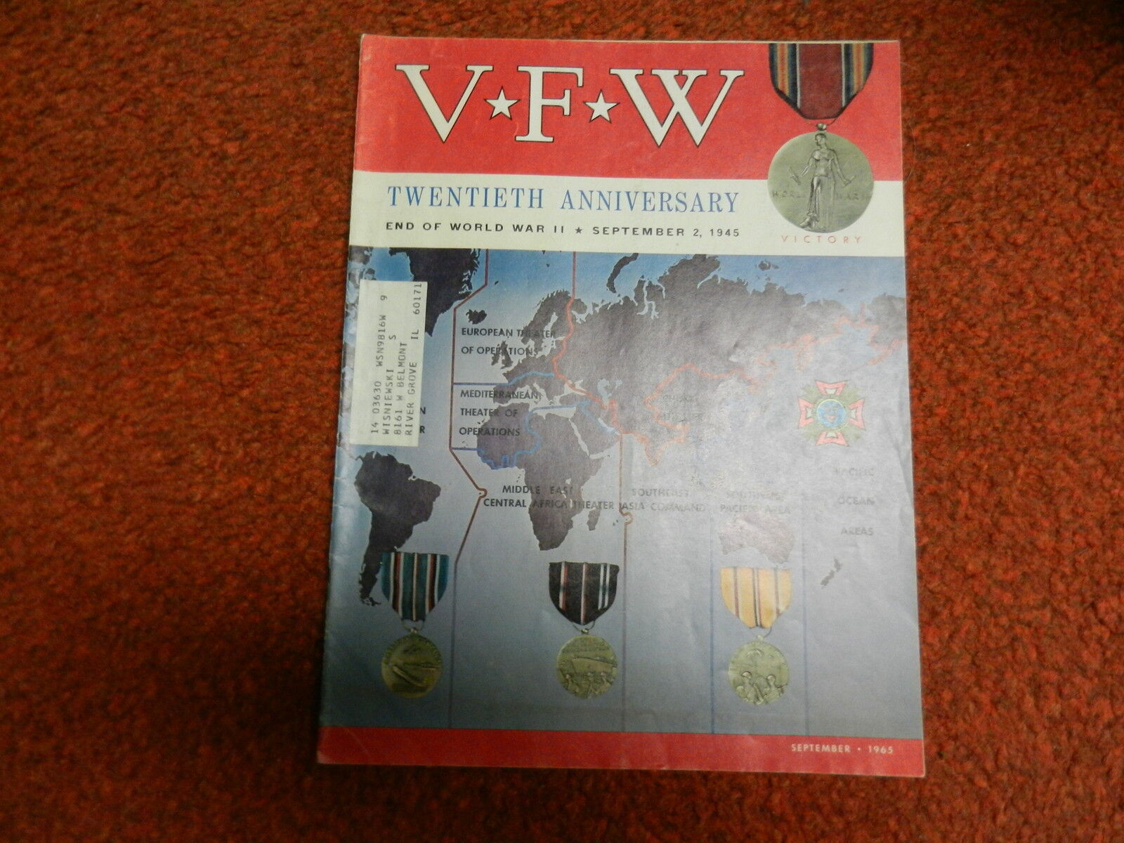 VFW Magazine, Sept 1965, 20th Anniversary of WW2 Issue