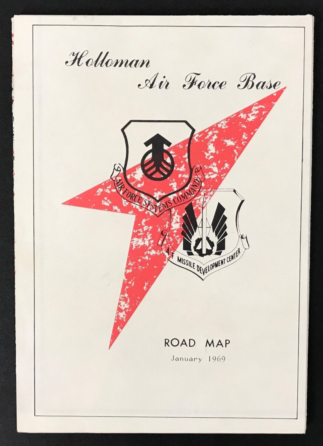 Holloman Air Force Base Missile Development Center Vintage 1969 NM Road Map