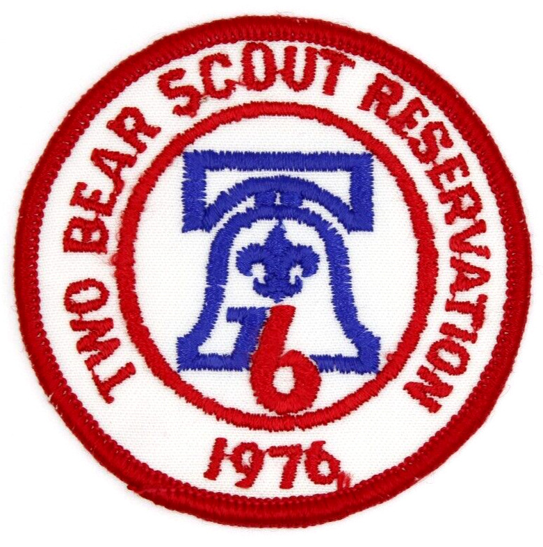 Vintage 1976 Two Bear Scout Reservation Sinnissippi Council Patch Wisconsin WI