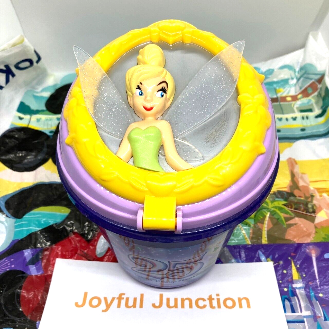 Tinkerbell Popcorn Bucket Tokyo Disney Resort 25th Anniversary From Japan