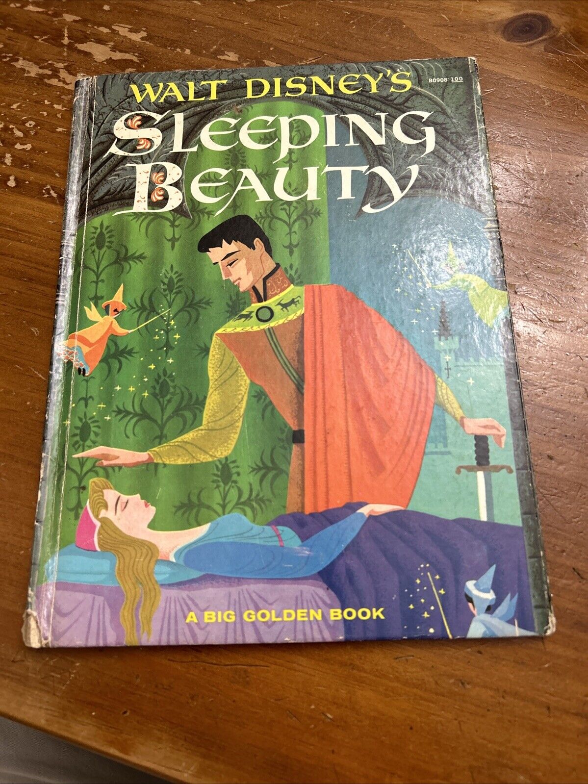 Vintage-Walt Disney's Sleeping Beauty-A Big Golden Book-HC-1958