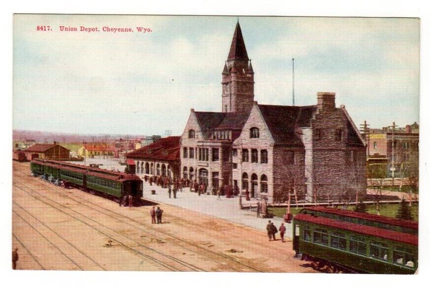 Cheyenne, Wyoming Train Depot, Unused, 1907+  #8417