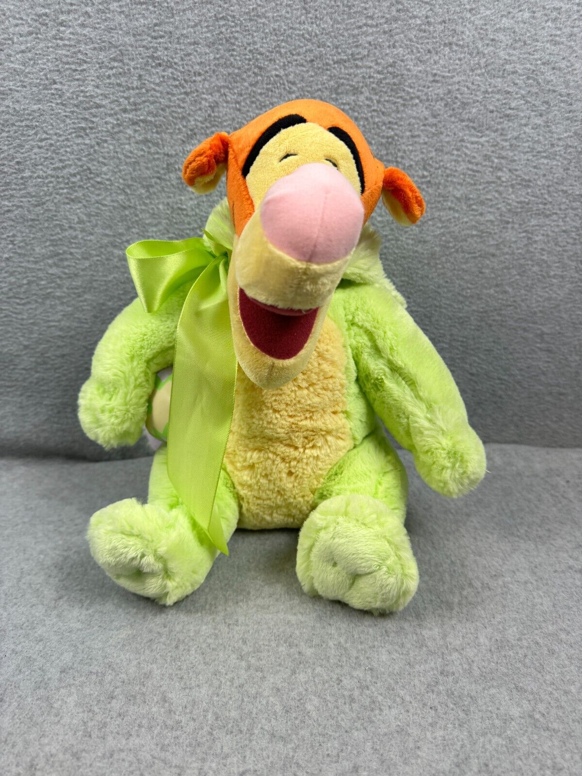 Disney Store Tigger In Bunny Outfit Easter Plush Stuffed Animal Egg 12\