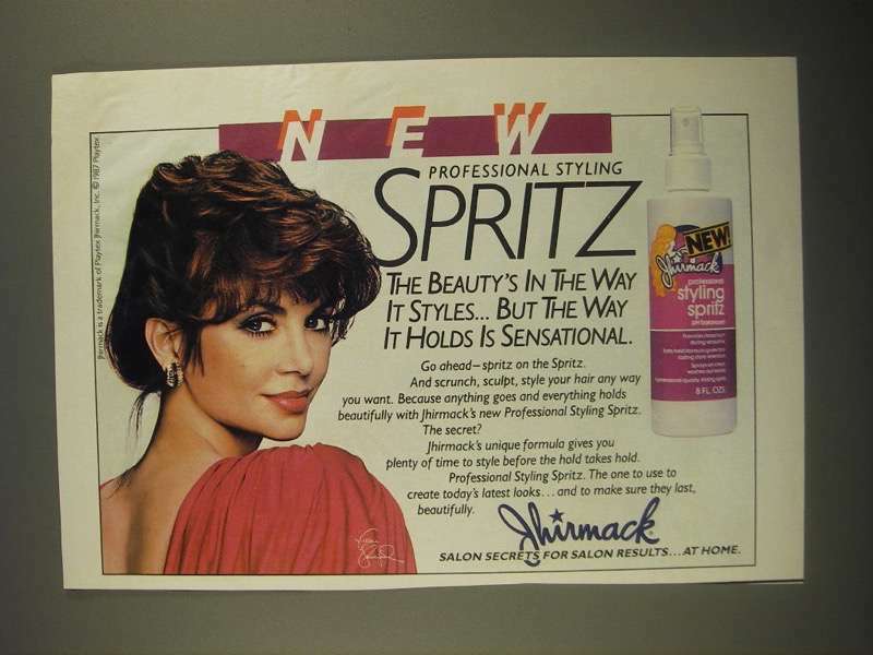 1987 Jhirmack Professional Styling Spritz Ad - The Way It Styles