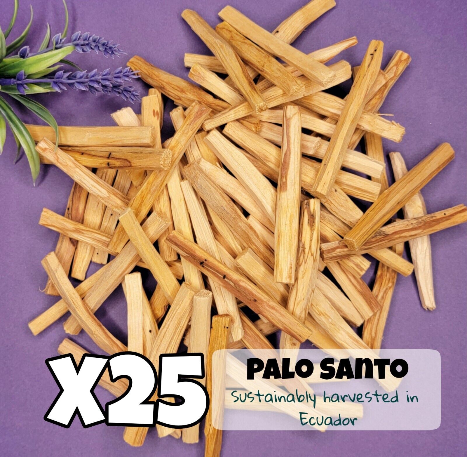 Wholesale 25 Premium Palo Santo smuding STICKS. Holy stick WOOD INCENSE 