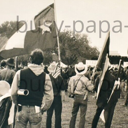 1967 Abraham Lincoln Memorial Anti Vietnam War Protest Texas Flag Photograph #1