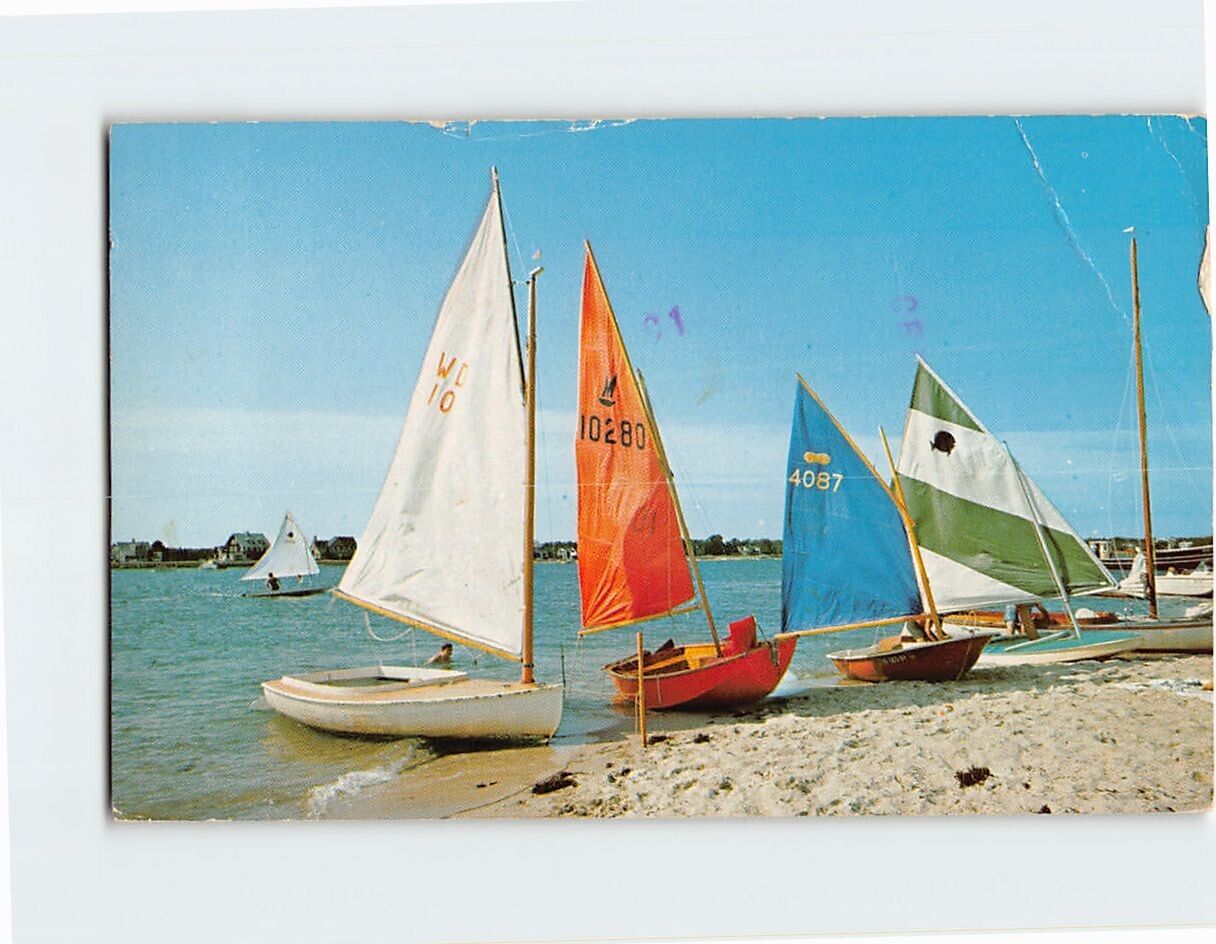 Postcard Time Out - Sailing, Cape Cod, Massachusetts