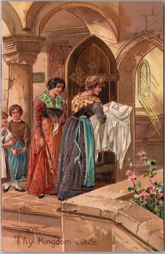 Vintage LORD'S PRAYER Religious Postcard 