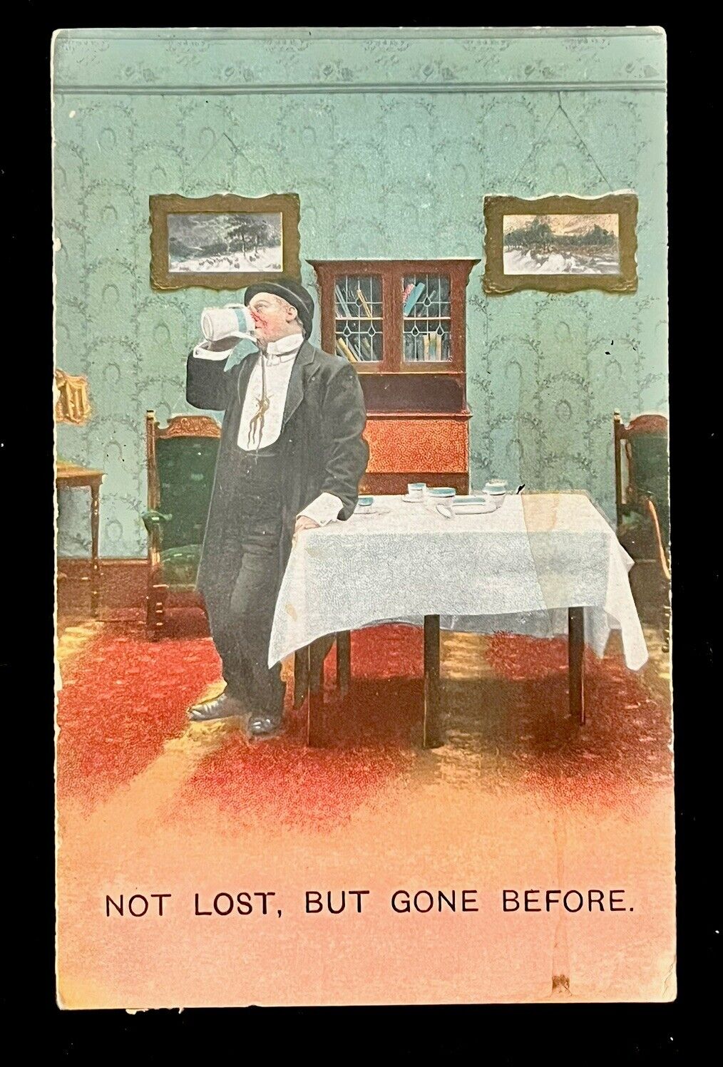 “Not List, But Gone Before” Vintage Postcard Circa 1914