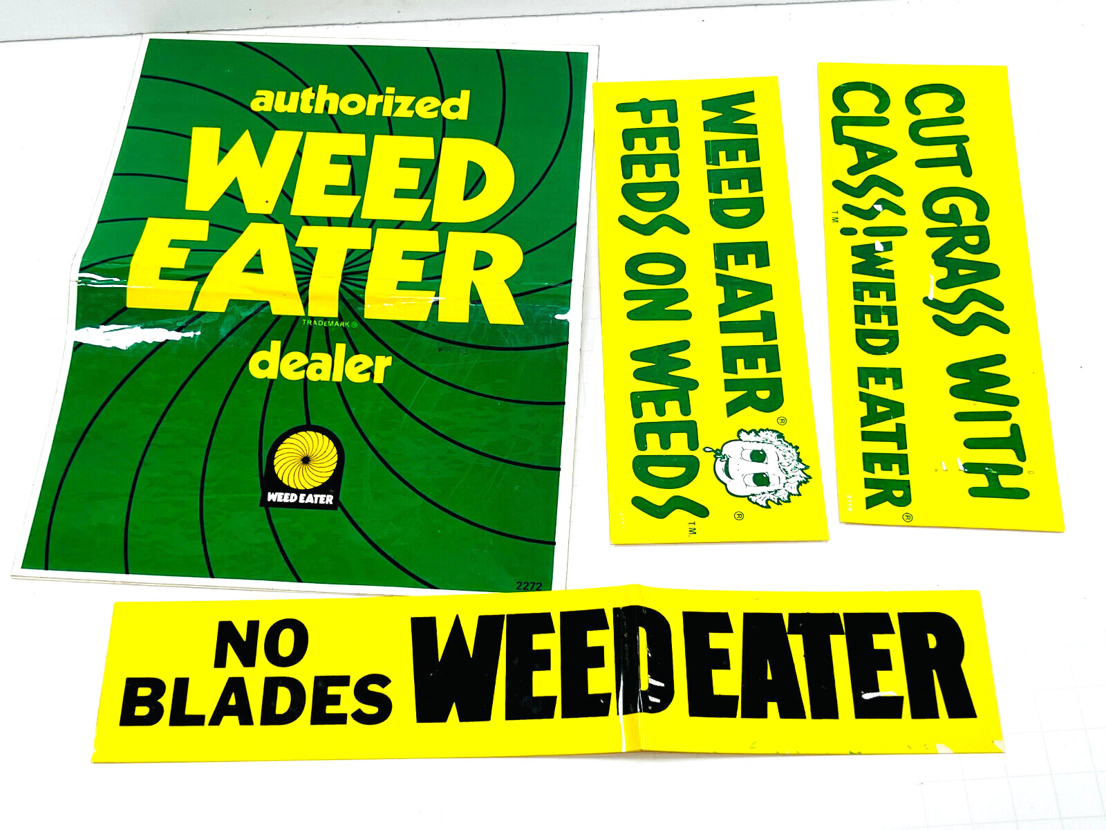 vtg Sticker Lot #58 Weed Eater grass marijuana advertising bumper