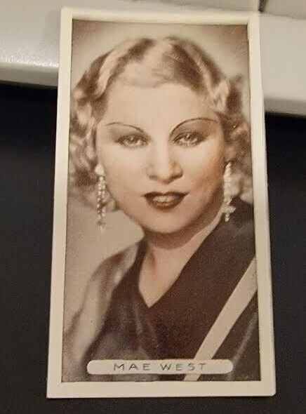 1934 Ardath Famous Film Stars Tobacco Mae West #12  NEAR MINT (A)