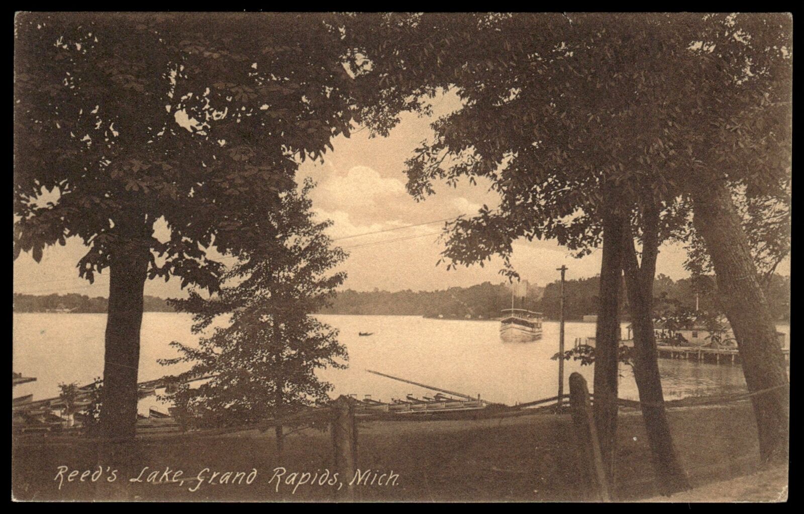 1905 Postcard Postcard c1905 Reed\'s Lake Grand Rapids MN #1