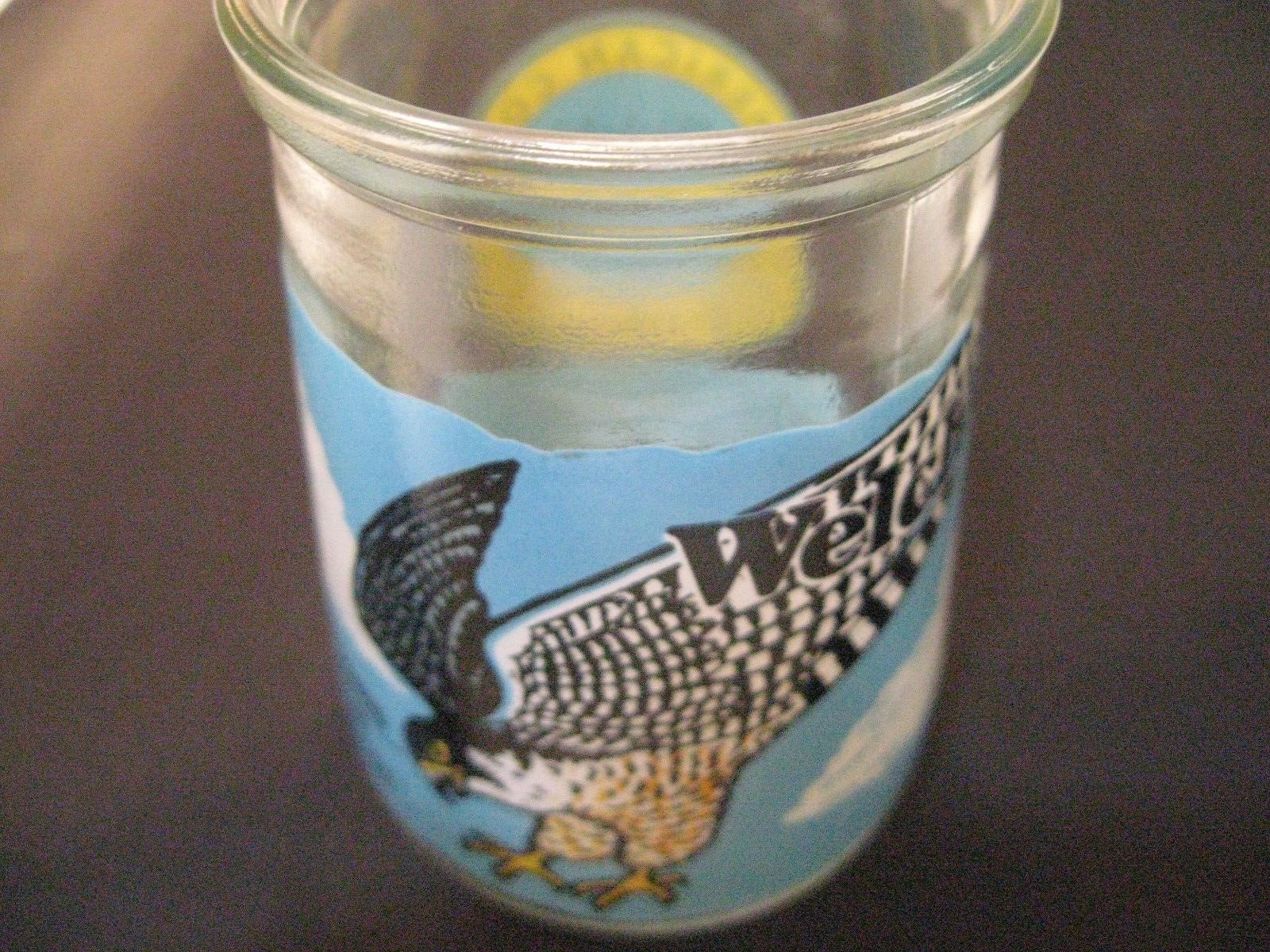 Welch\'s Endangered Species Glass Jelly Jar  Peregrine Falcon #6