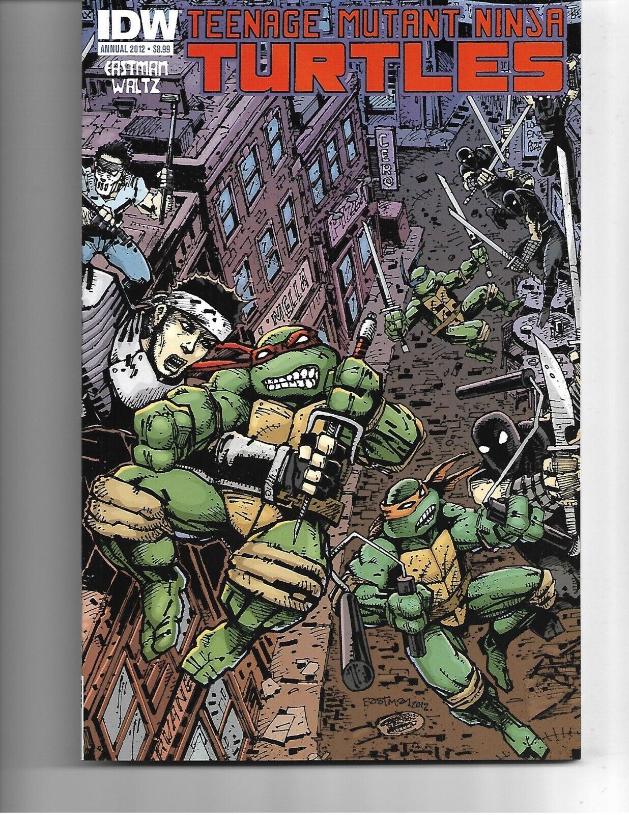 IDW TEENAGE MUTANT NINJA TURTLES 2012 ANNUAL DELUXE EDITION MINT CONDITION