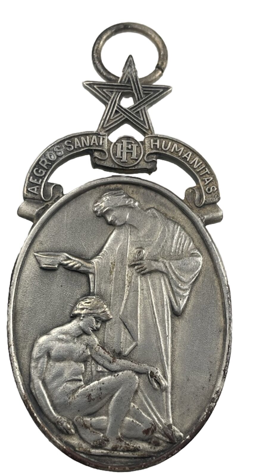 Vintage Masonic 1937 Aegrossanat Humanitas Medal