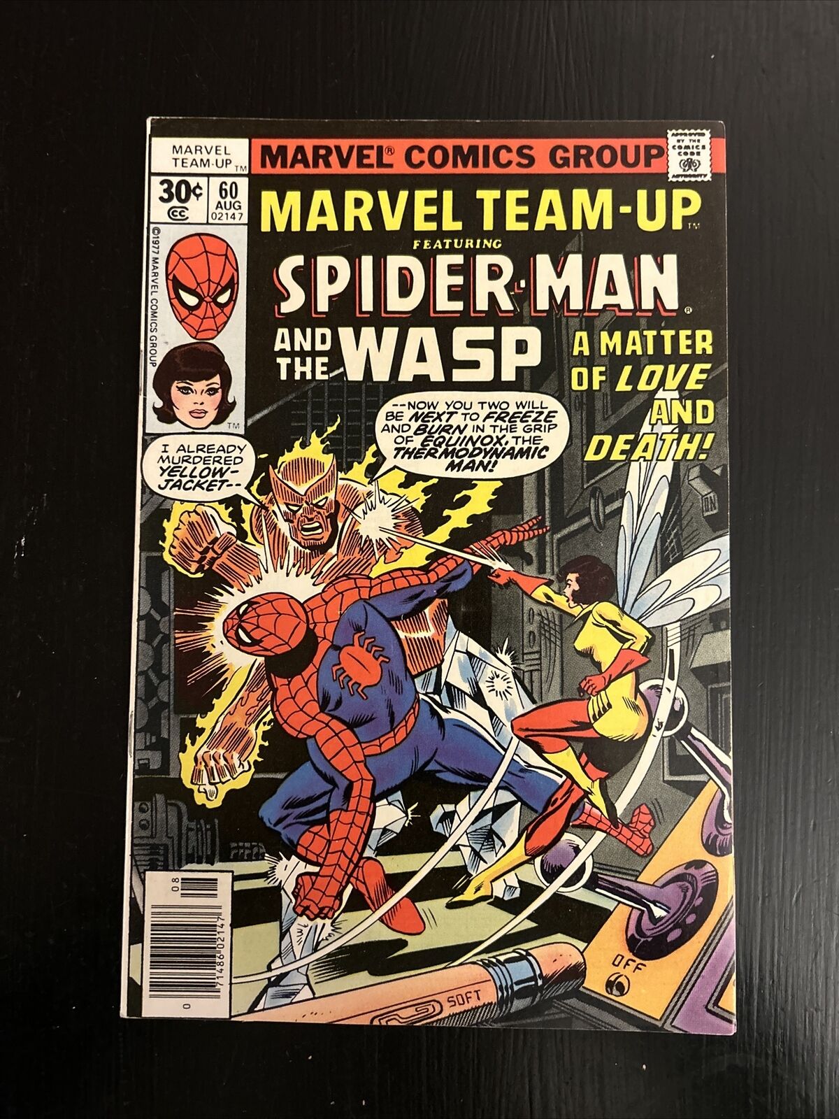 Marvel Team-Up #60 1977 Marvel Comics Spider-Man Wasp Newsstand