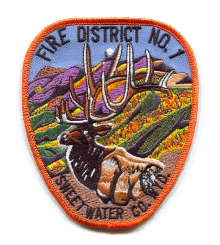 Sweetwater County Fire District Number 1 Patch Wyoming WY v2