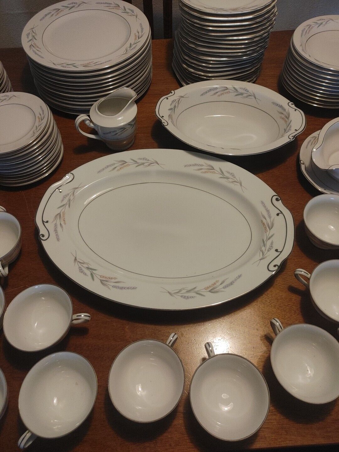 Blue Harvest Japanese Porcelain Grand Serving Platter 16\