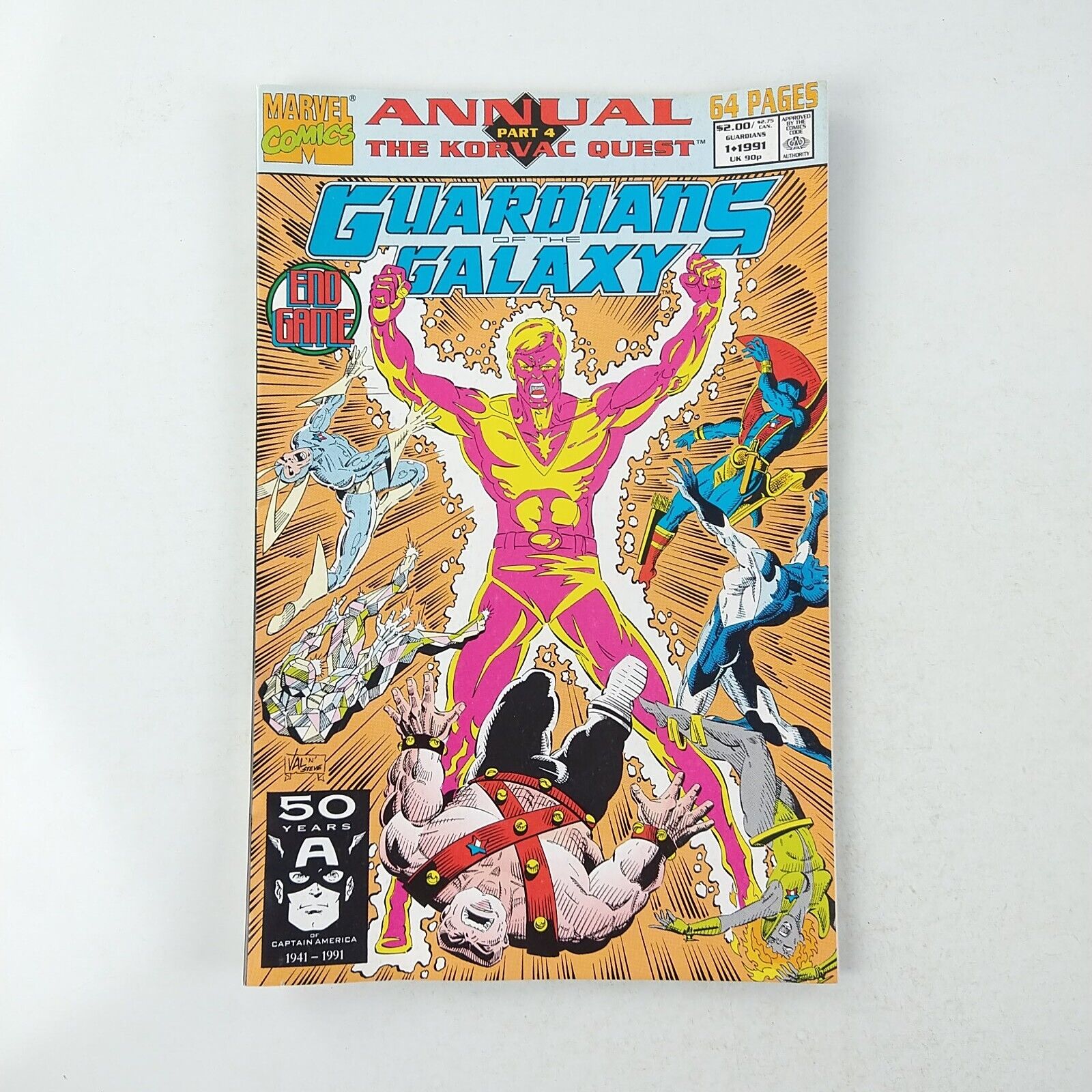 Guardians Of The Galaxy Annual #1 The Korvac Quest 4 (1991 Marvel Comics)