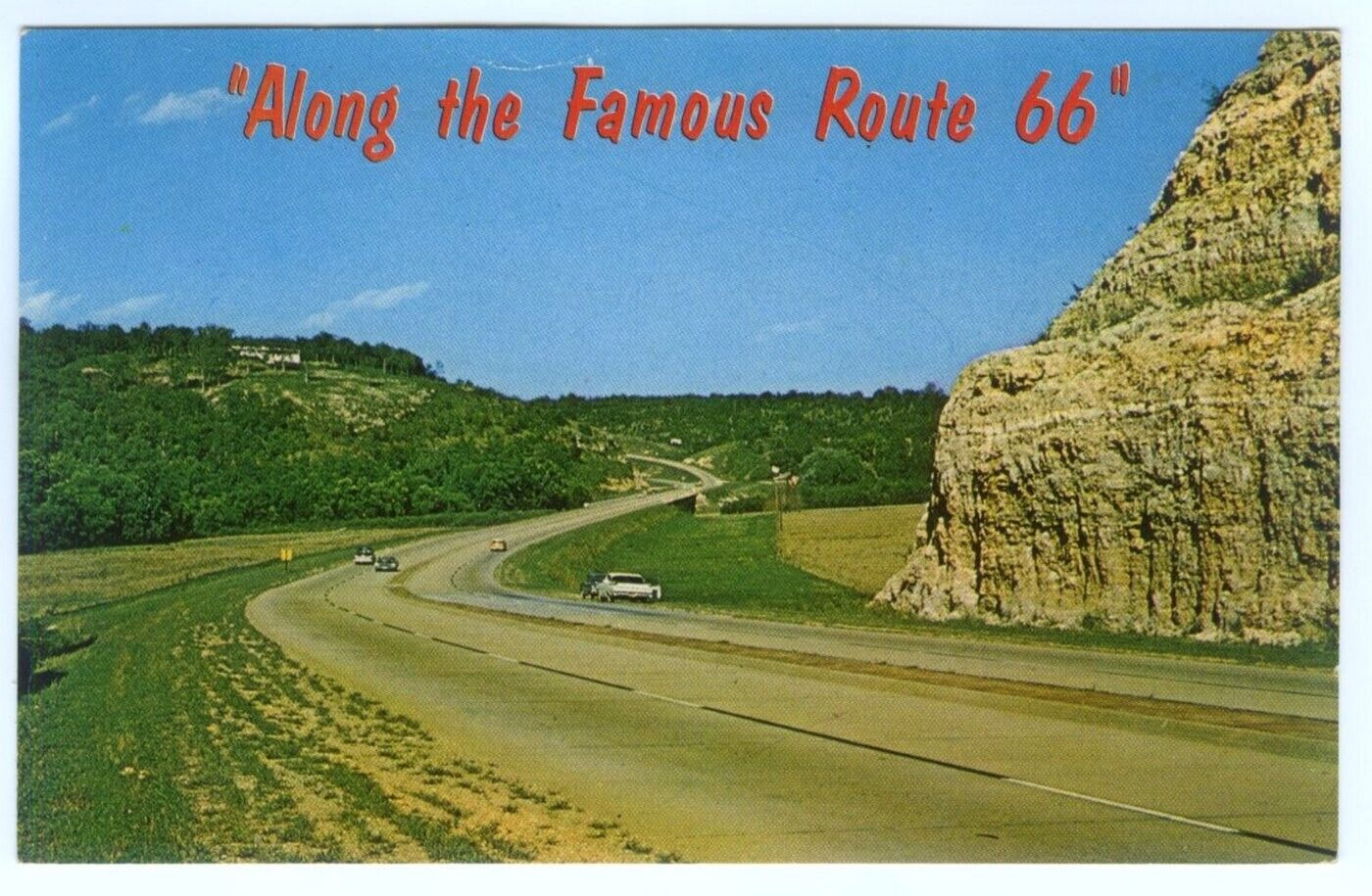 Waynesville Missouri Route 66 Bridge Across Rubidoux River Vintage Postcard