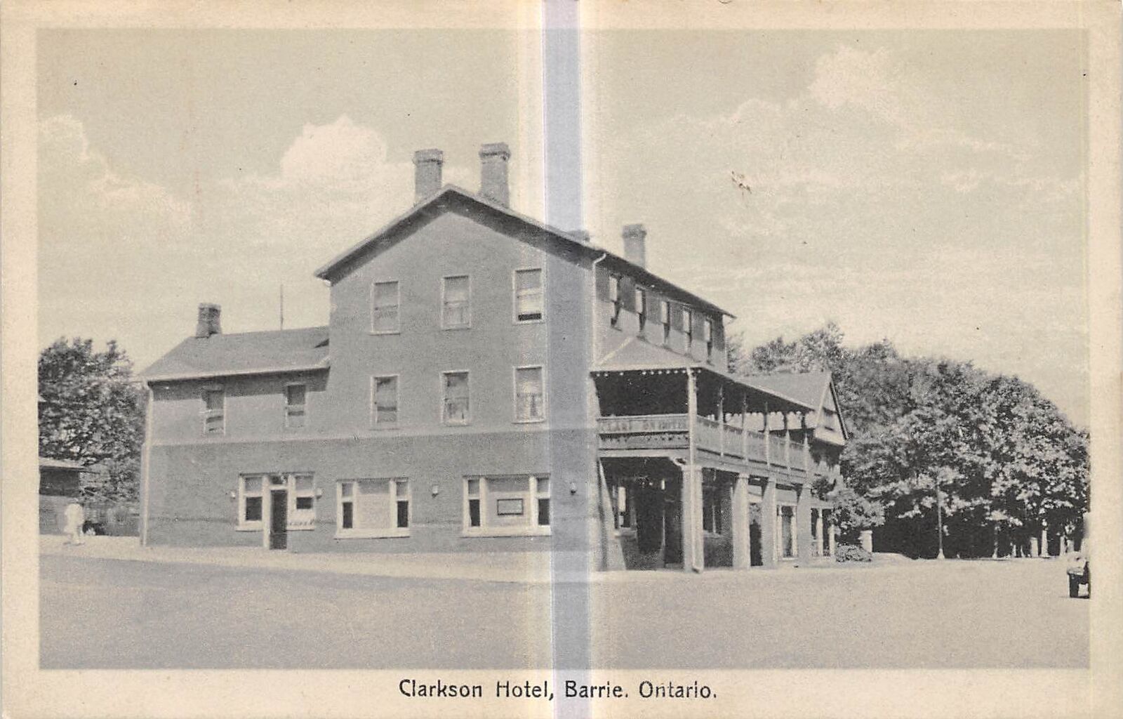 BARRIE Ontario Canada postcard Simcoe County Clarkson Hotel