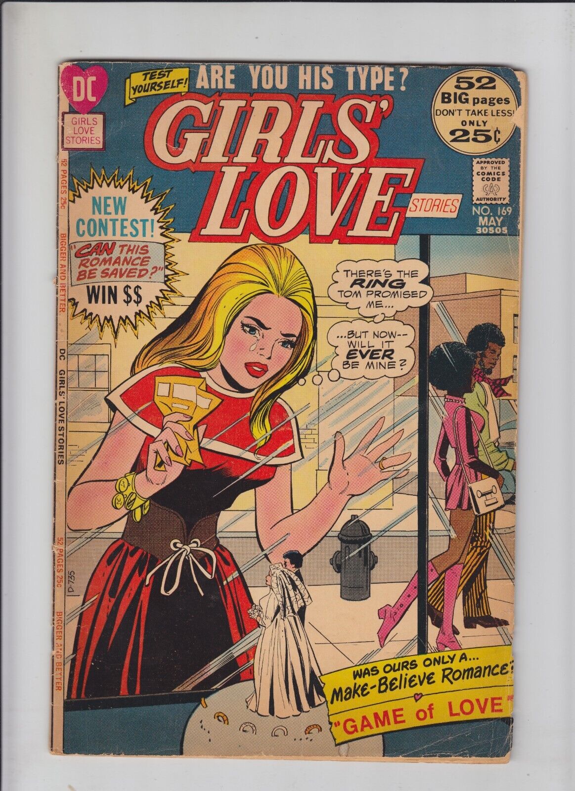 Girls\' Love Stories #169 GD; DC | black couple romance tale - May 1972 - DC