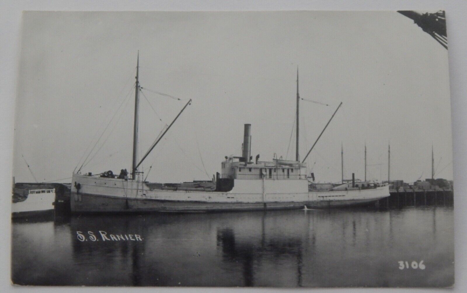 Steamship Steamer RAINIER real photo postcard RPPC