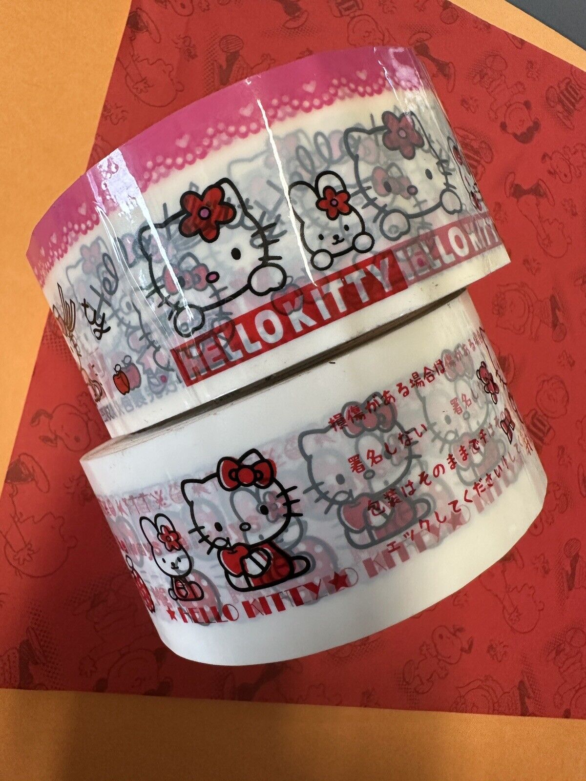 Lot 2 Hello Kitty 2012 packaging Tape Vintage