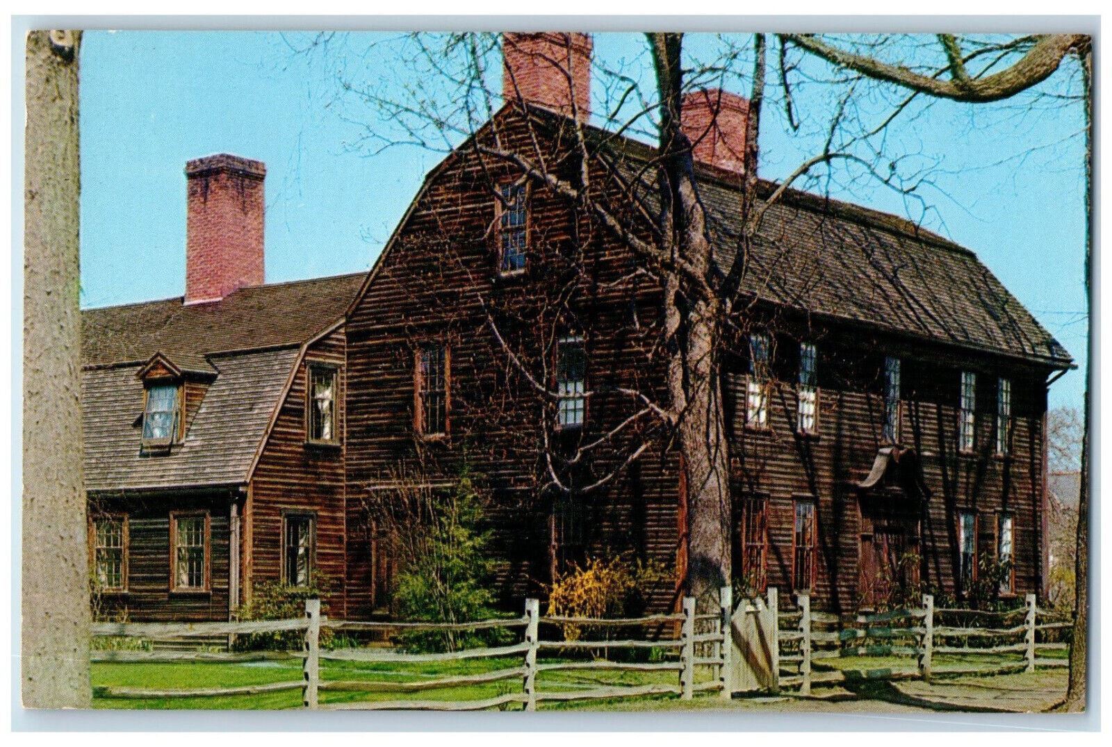 c1970\'s Ashley House, Deerfield Massachusetts MA Bromley & Company Postcard