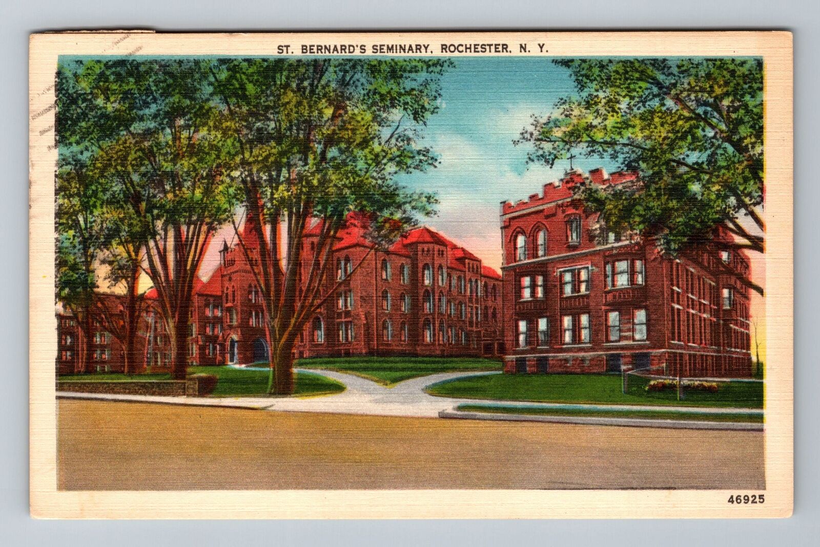 Rochester NY-New York St. Bernard\'s Seminary Antique Vintage c1953 Postcard