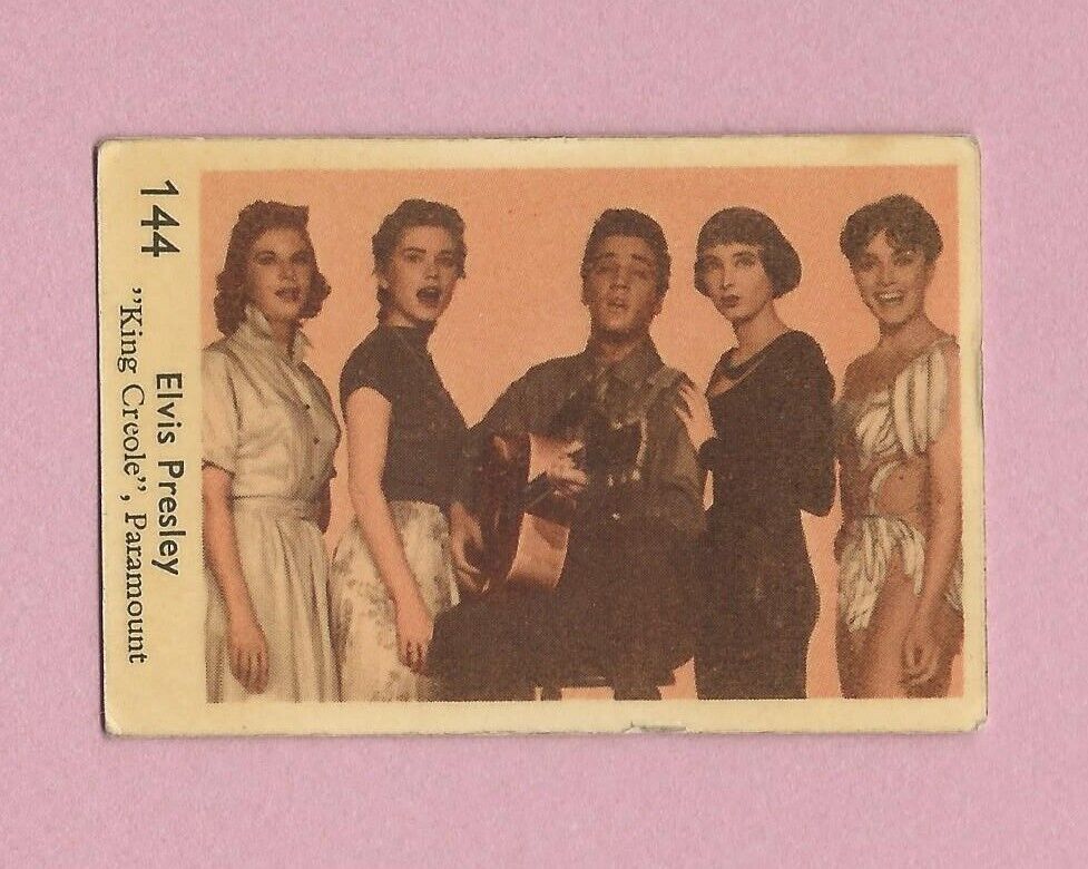 1957-58 Dutch Gum Card (1-145) #144 Elvis Presley \
