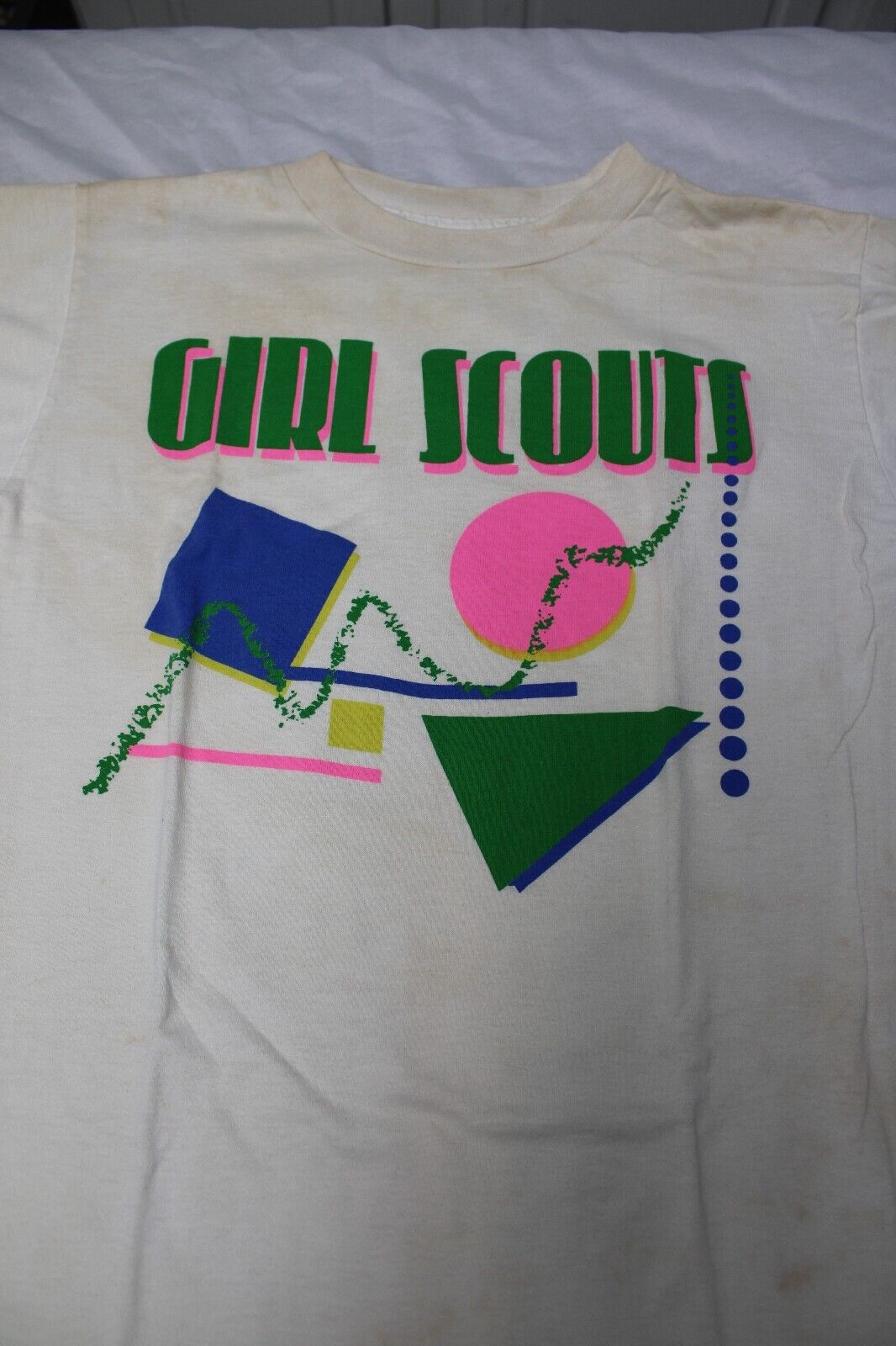 Late 80's/early 90's Girl Scout/Brownies Shirts. 4 Total. 2 W/GS Label