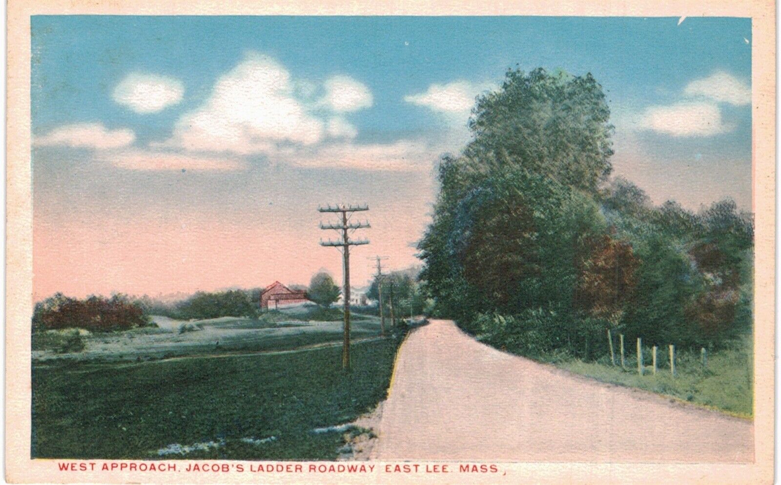 East Lee Jacob's Ladder Roadway West Approach 1920 MA 