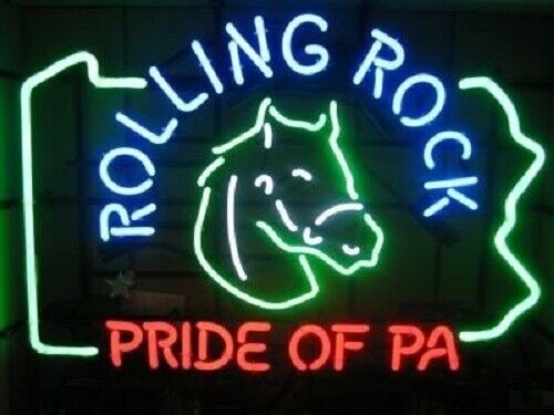 New Rolling Rock Pride Of PA Beer Bar Lamp Neon Light Sign 20
