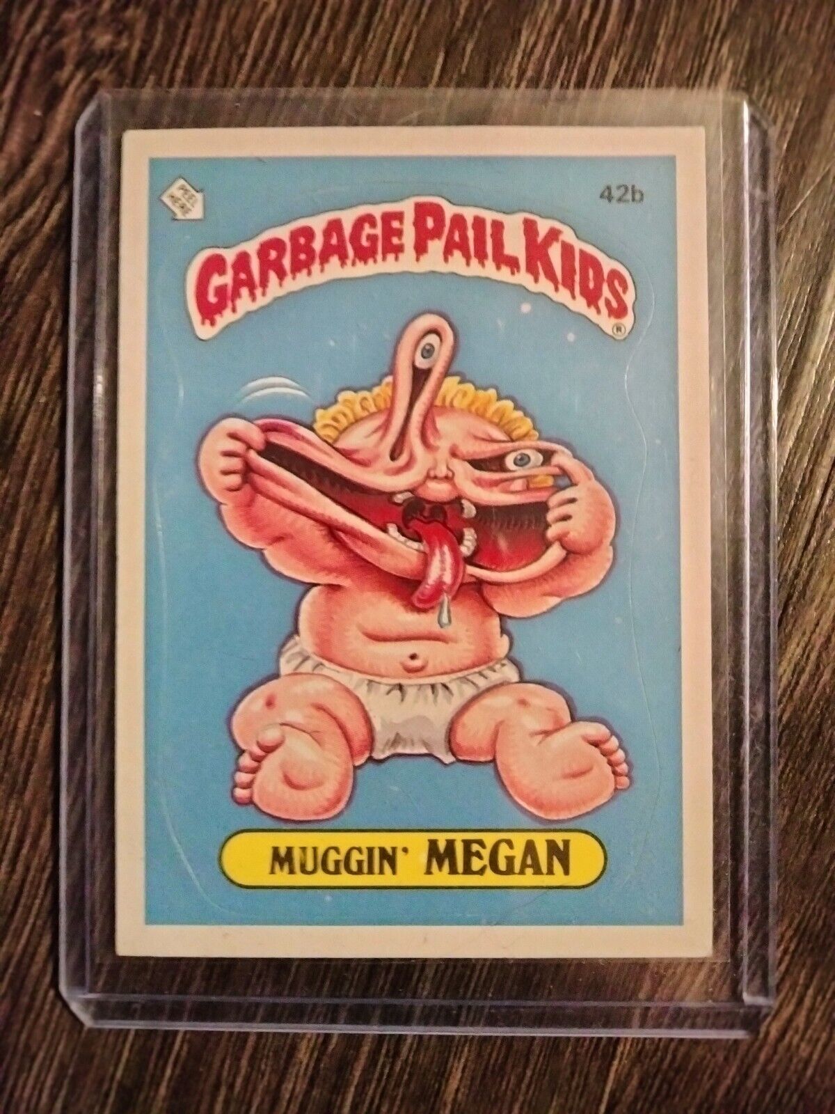 1985 Topps Garbage Pail Kids Series 2 Muggin\' Megan #42b