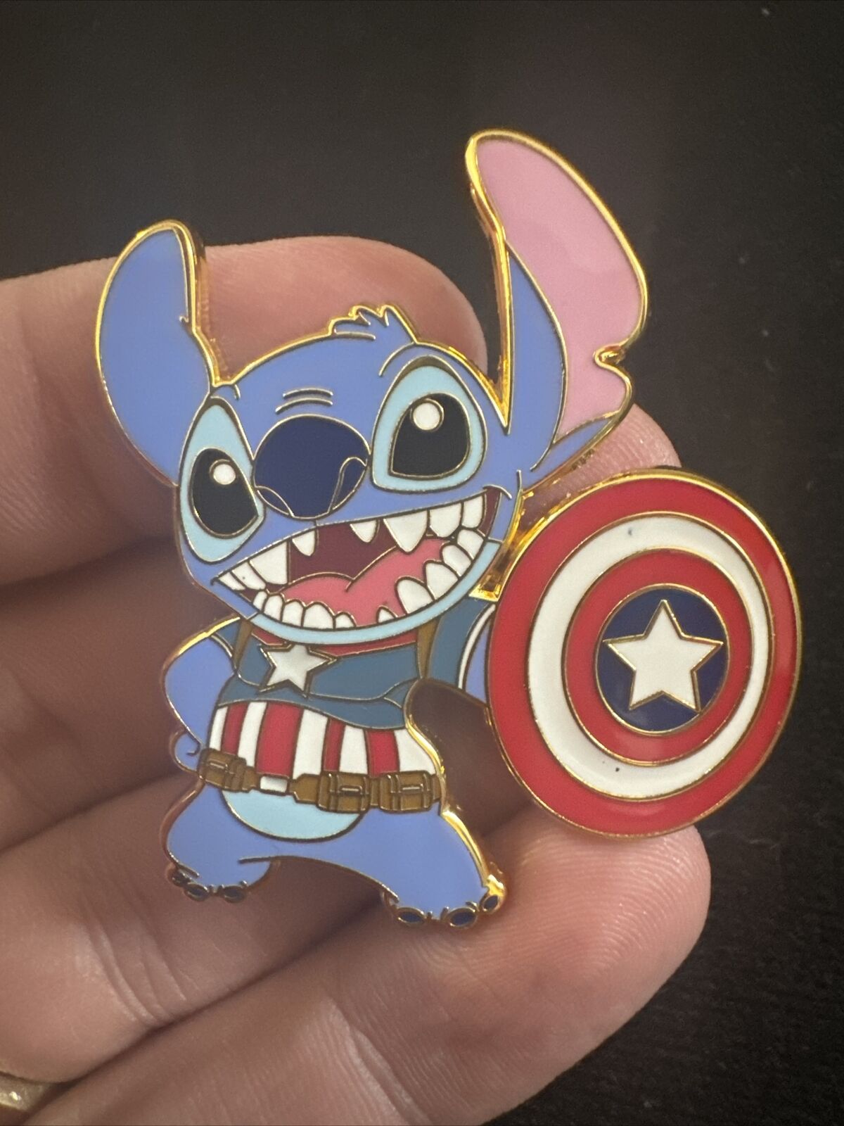 Disney Pin Stitch as Captain America Fantasy Pin Limited Edition 150