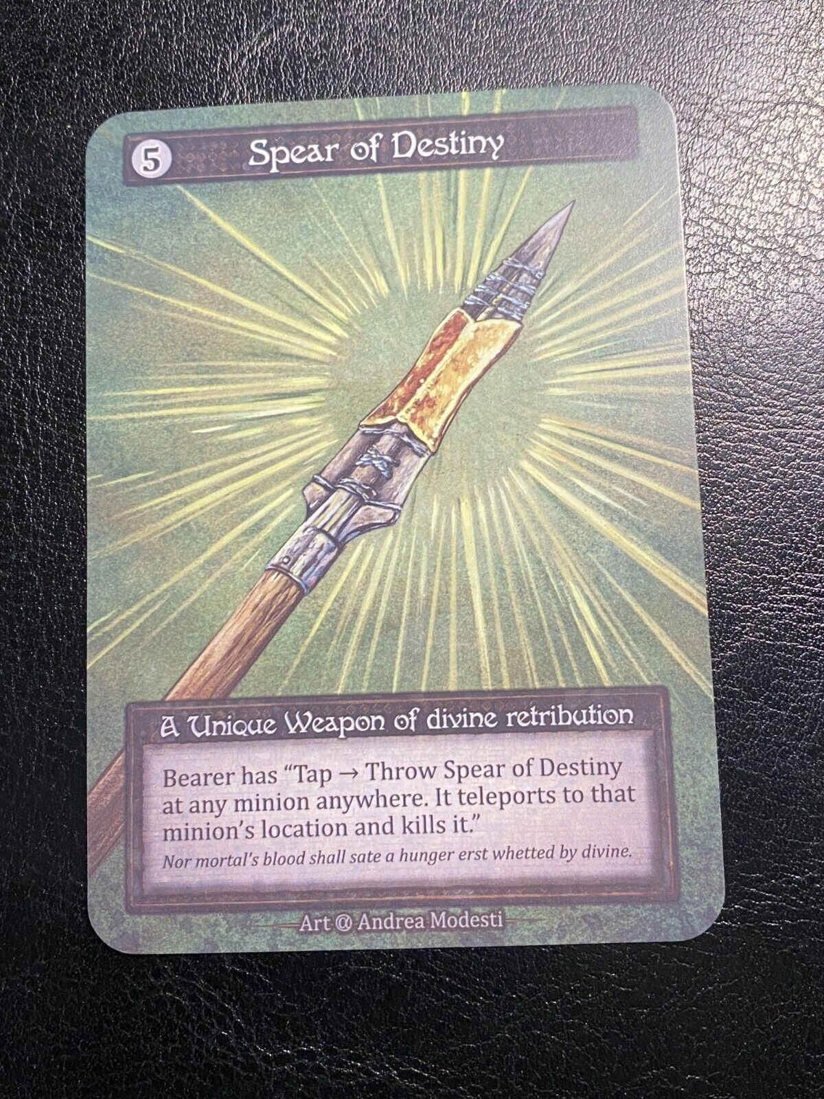Sorcery Contested Realm TCG Spear Of Destiny CURIO Only 15 printed VHTF
