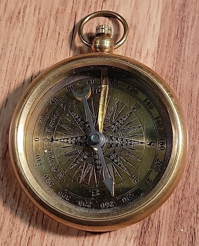 Vintage Stanley London  BRASS Compass