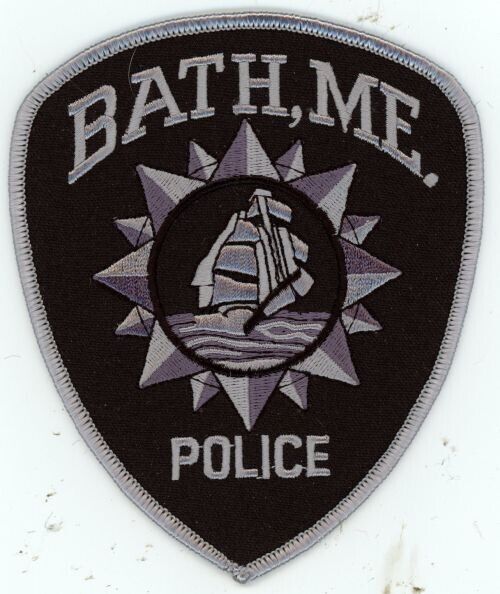 MAINE ME BATH POLICE SUBDUED SWAT STYLE NICE SHOULDER PATCH SHERIFF