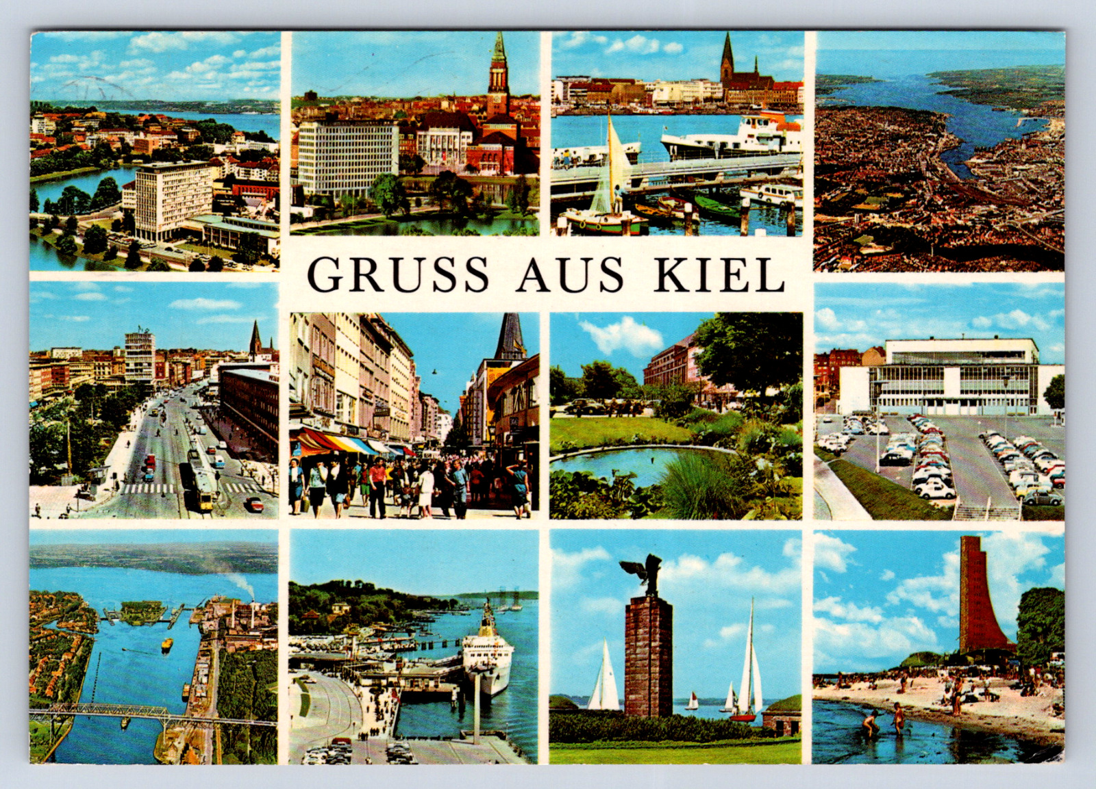 Vintage Postcard GRUSS AUS KIEL Germany