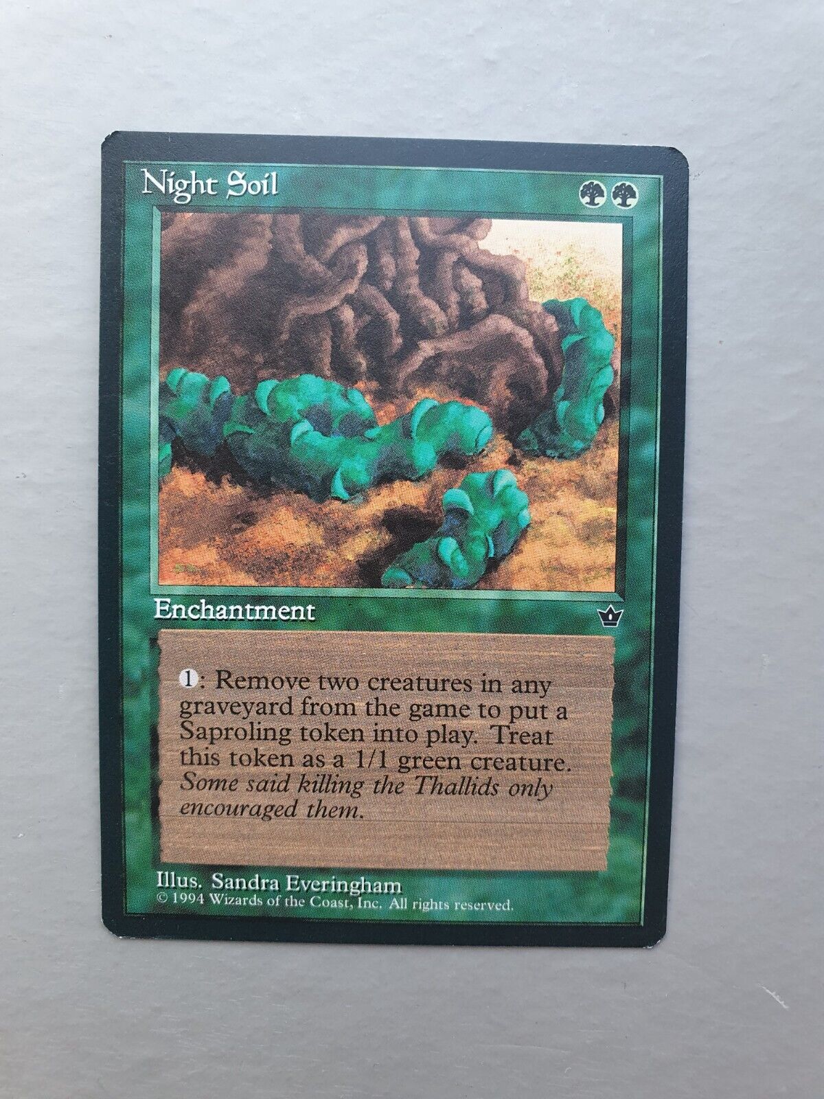 Night Soil, MTG Fallen Empires (1994) Common Green Enchantment NM