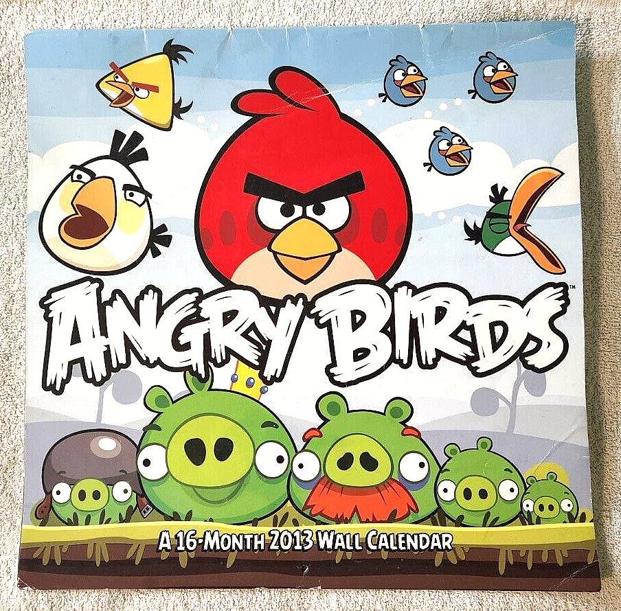 Angry Birds 16-Month 2013 Wall Calendar (upc# 9781438823522)