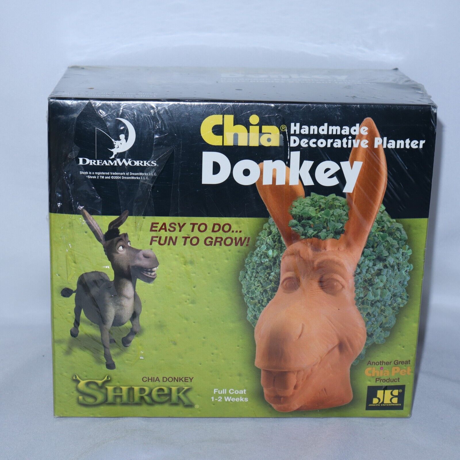 Chia Pets Shrek Donkey Handmade Decorative Planter - NEW