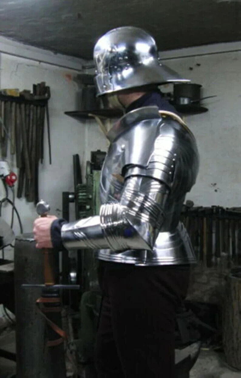 Medieval Gothic Armor Suit Of captain\'s Armor Suit Replica 18GA Steel SCA Armor