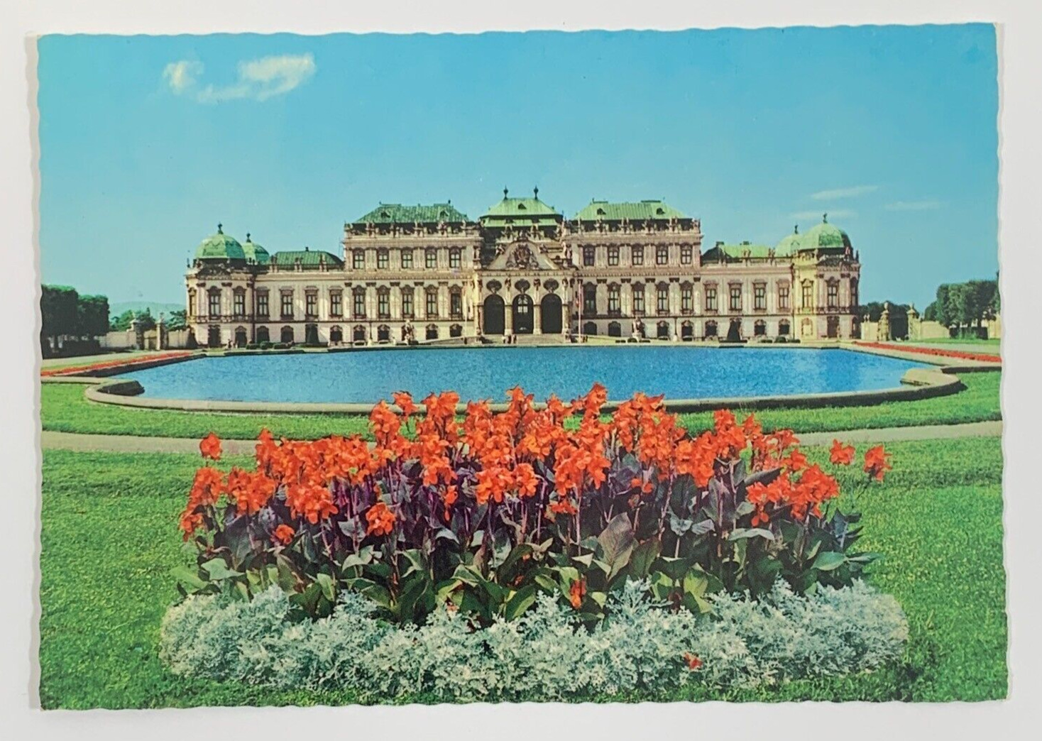 Panorama Belvedere Palace Vienna Austria Postcard Unposted