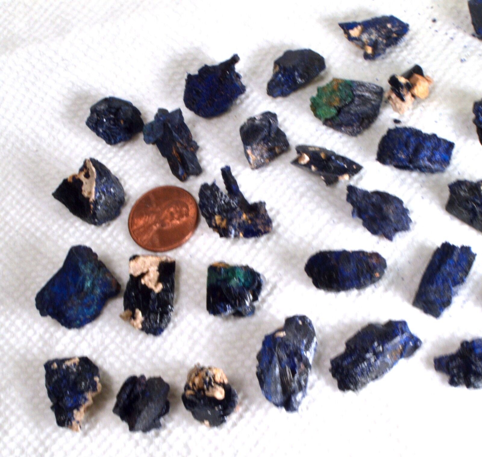#5209 Azurite Crystals - Krochne, Morocco [ONE PIECE] Larger Size