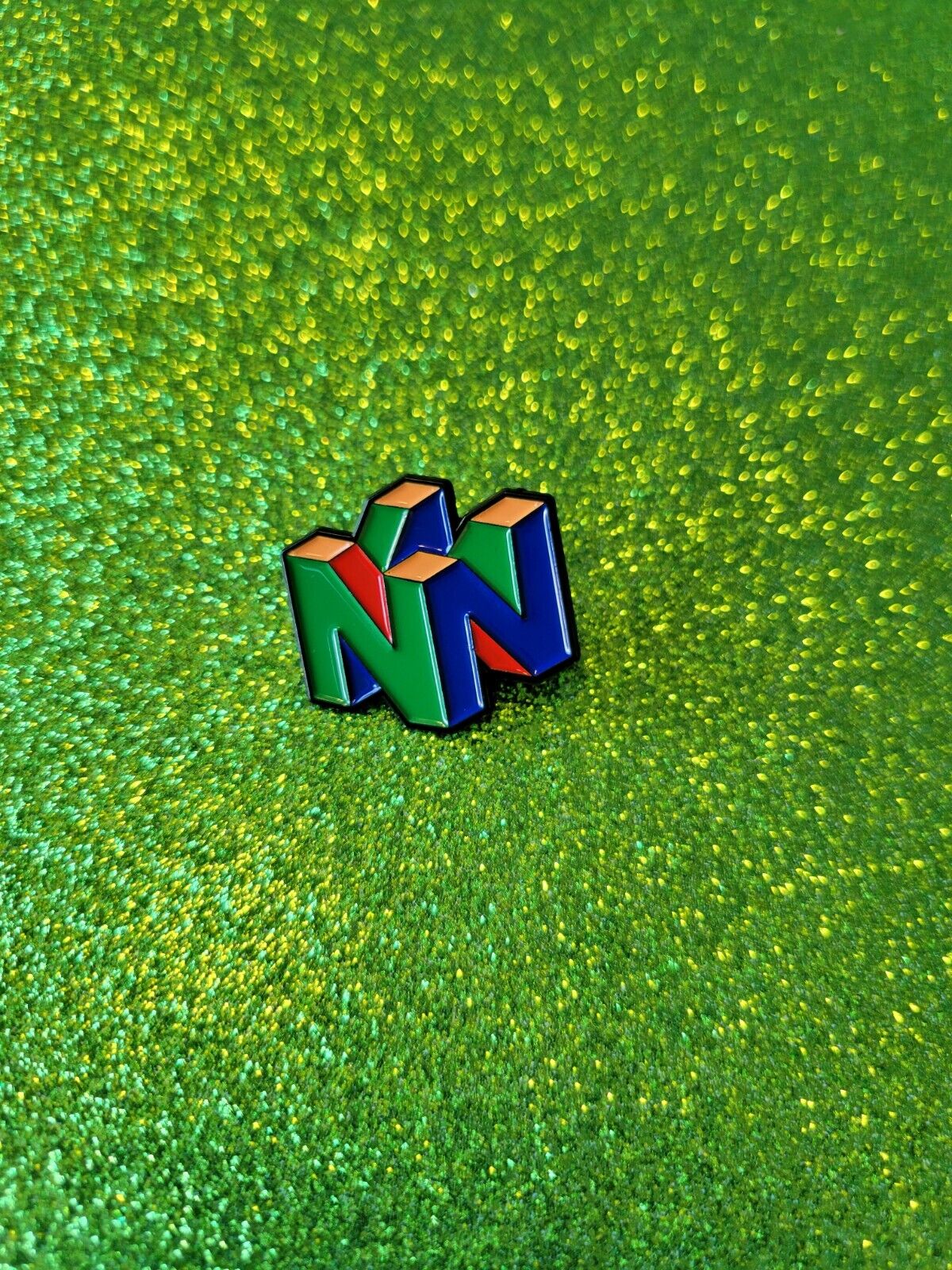 Nintendo 64 Logo N64 Pin Gaming New Pinback Retro Collectible Badge Video Games