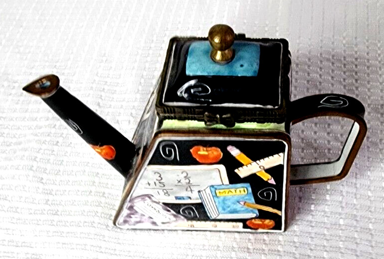 Vintage Kevin Chen Miniature Enamel Teapot No.1177 2001  H 3\